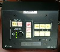 Picture of the Judge's and Courtroom Deputy's desktop control unit